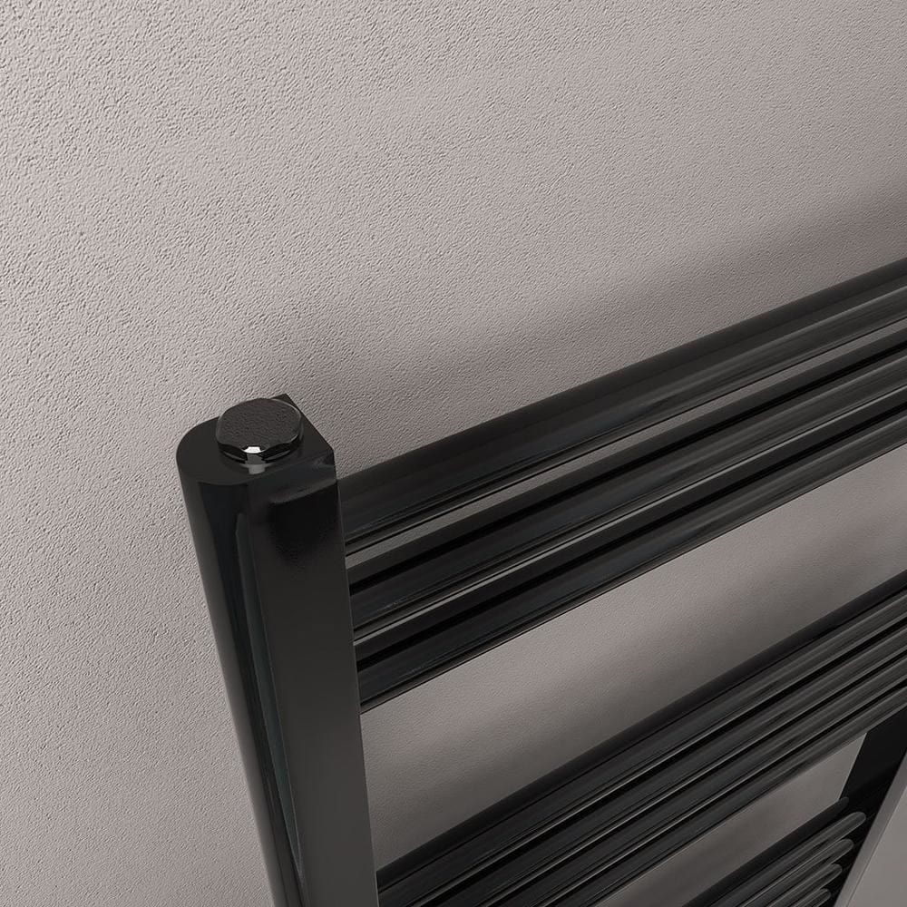 Eastbrook Ladder Rail Eastbrook Wendover Straight Heated Towel Rail in Black Gold