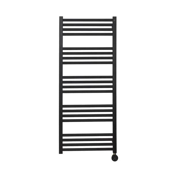 Crosswater Ladder Rails Crosswater MPRO Designer Vertical Towel Radiator in Matt Black 1140 x 480 / Electric Only
