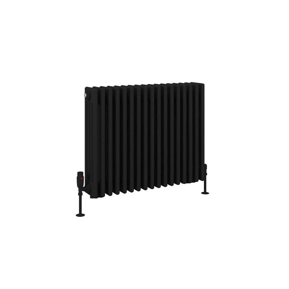 Eastbrook Rivassa Traditional 4 Column Radiator in Matt Black