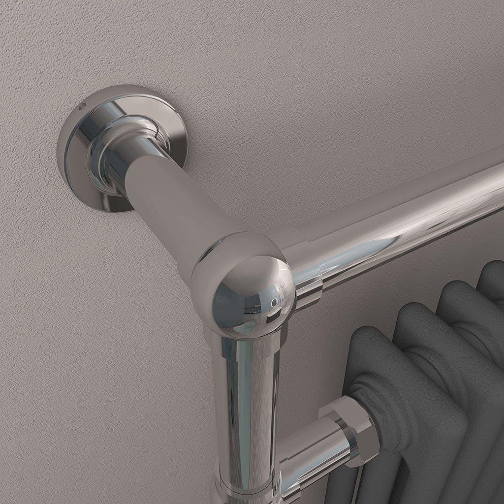 Eastbrook Insert Radiators Eastbrook Avon Straight Vertical Traditional Radiator in Chrome/Matt Anthracite