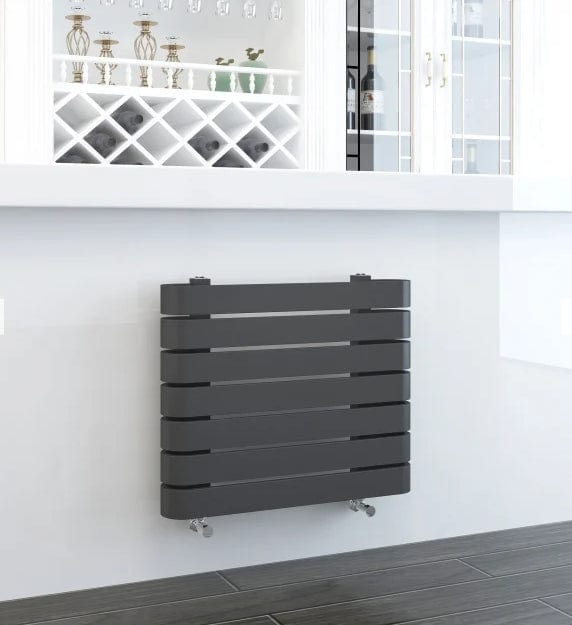 KRAD Panel Radiators K-RAD Denver Straight Horizontal Designer Radiator in Textured Grey