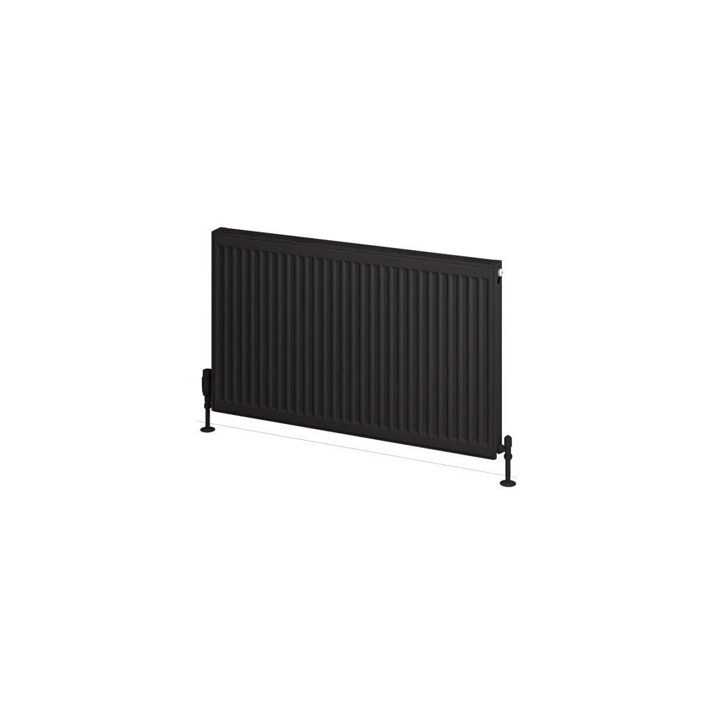 Aquarius Type 21 Aquarius Type 21 Compact Panel Radiator In Matt Black