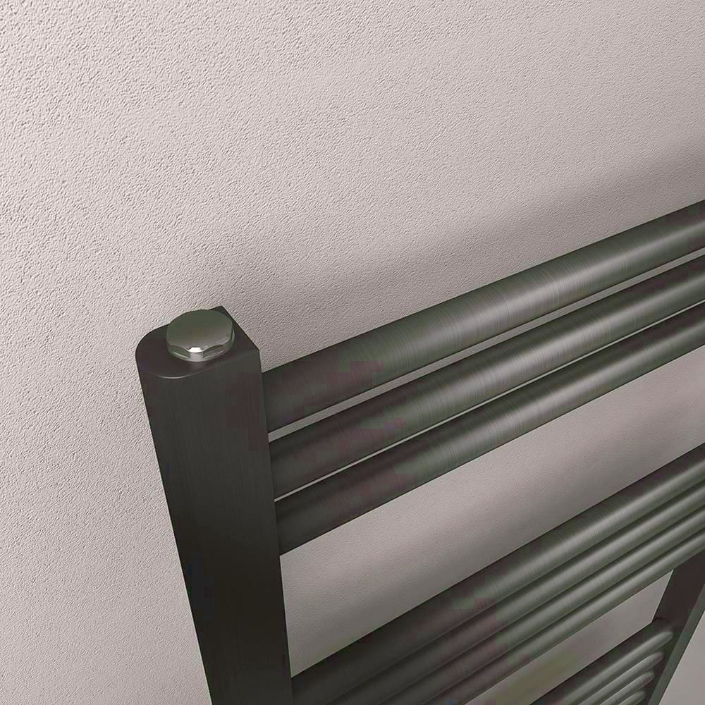 Eastbrook Wendover Straight Heated Towel Rail in Brushed Gunmetal