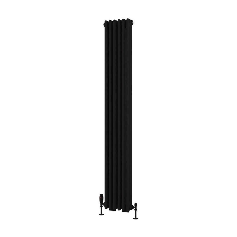 Eastbrook Rivassa Traditional 3 Column Radiator in Matt Black