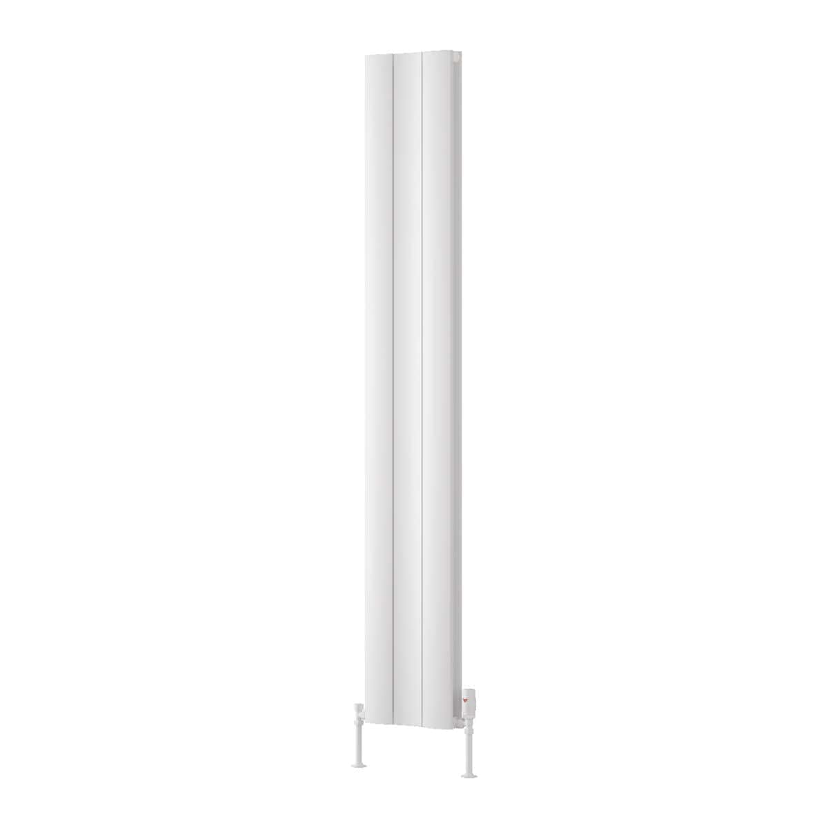 Reina Panel Radiator Reina Gio Aluminium Vertical Double Panel Central Heating Designer Radiator 1800 x 280mm / White
