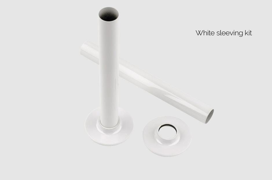 MHS Radiators Pipe Shrouds MHS Pipe Shrouds and Collar Sleeving Kit - White - PSKITC-05