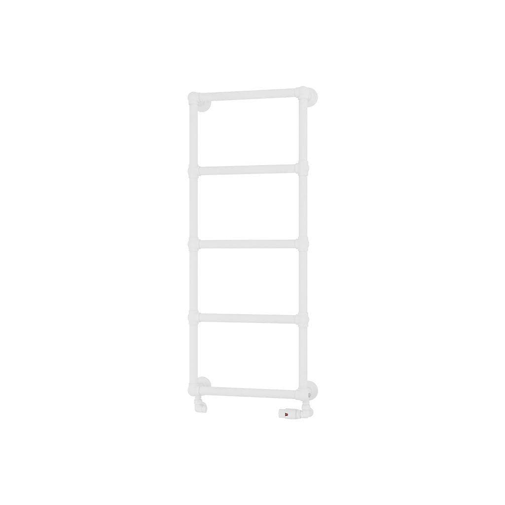 Eastbrook Traditional Towel Radiators Eastbrook Stour Vertical Traditional Heated Towel Rail in Matt White