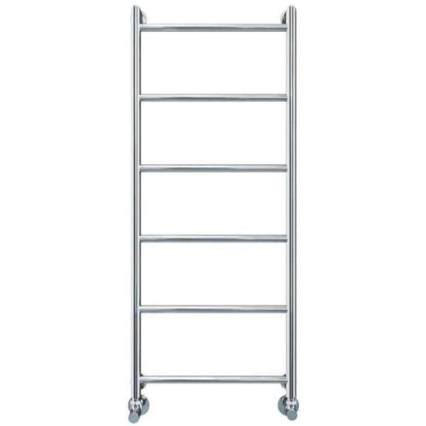Vogue Ladder Rails Vogue Vivid Straight Heated Towel Rail in Chrome 1250 x 500 / Central Heating