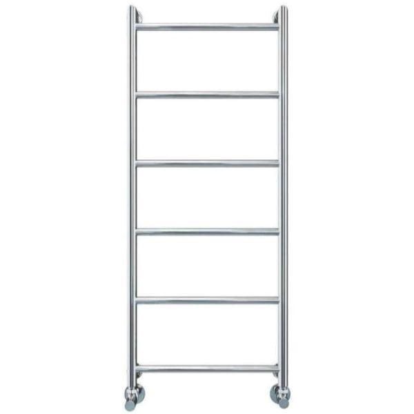 Vogue Ladder Rail Vogue Vivid Straight Heated Towel Rail in Chrome 1250 x 500 / Central Heating