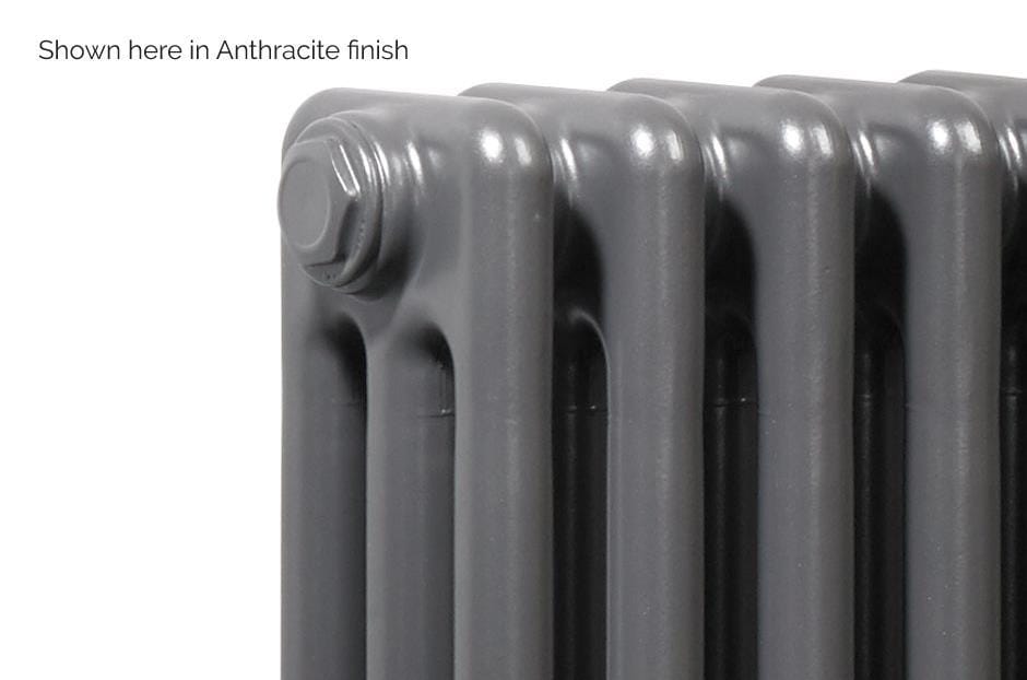 MHS Radiators Column Radiator MHS Multisec Traditional 4 Column Radiator in Anthracite
