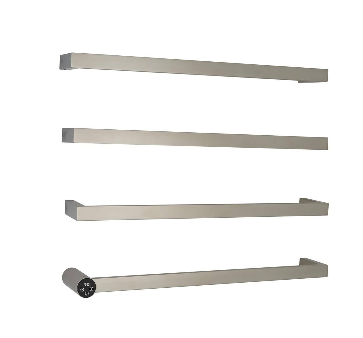 JTP Designer Towel Radiators JTP ZYON Designer Towel Radiator - 630 x 486mm - Electric Only Stainless Steel