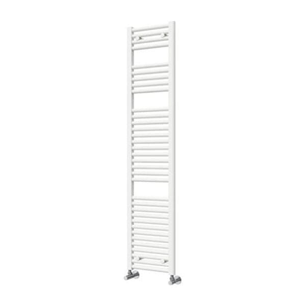 Vogue Ladder Rails Vogue Focus Straight Towel Rail in White 1800 x 500 / Dual Fuel