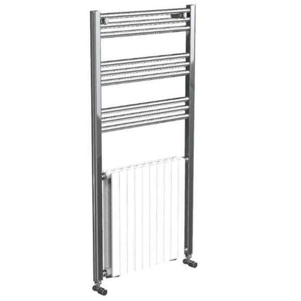 Vogue Designer Towel Radiators Vogue Harmonique Designer Heated Towel Radiator in Chrome 1200 x 600 / Electric Only