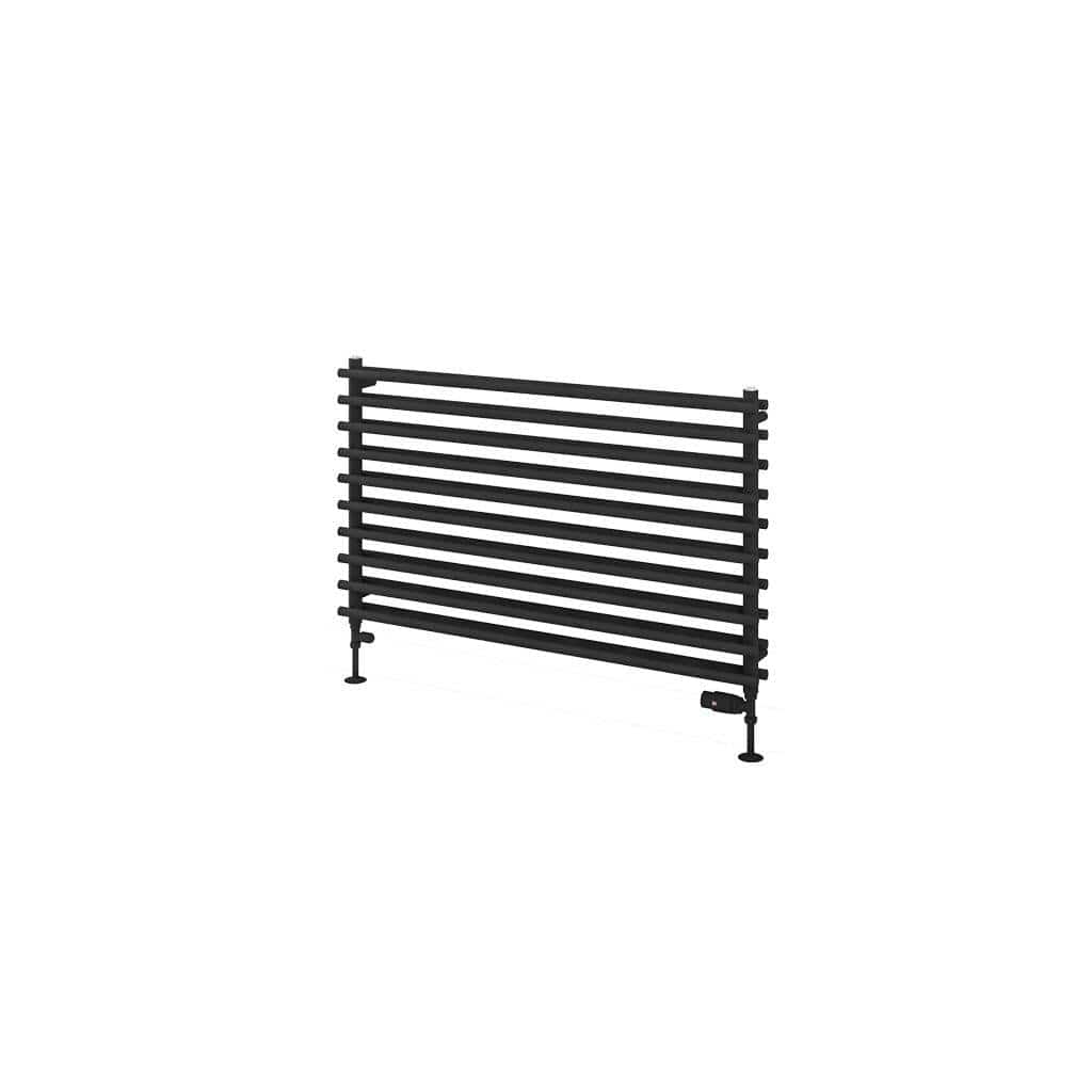 Eastbrook Designer Towel Radiator Eastbrook Murano Horizontal Designer Radiator in Matt Black