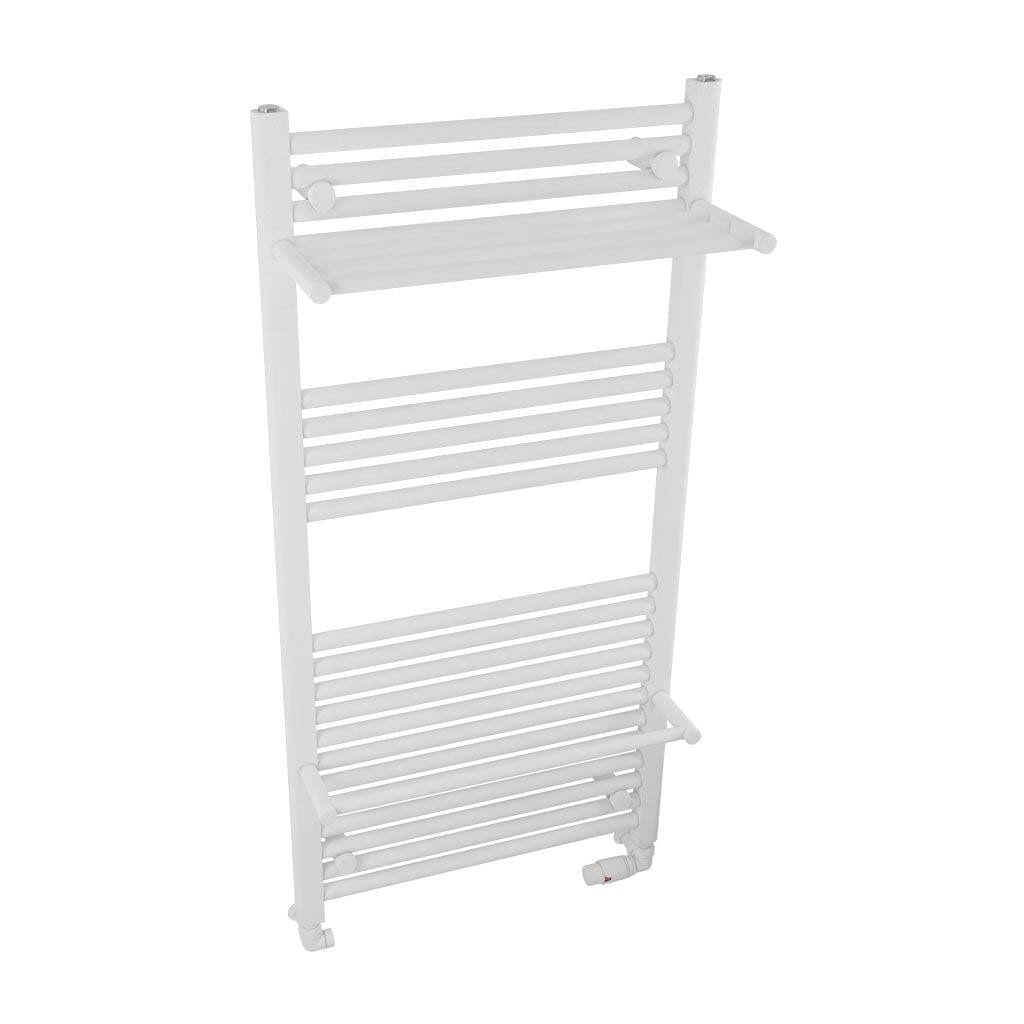 Eastbrook Panel Radiator Eastbrook Haddenham Straight Vertical Towel Rail in Matt White 1200 x 600 / Electric Only
