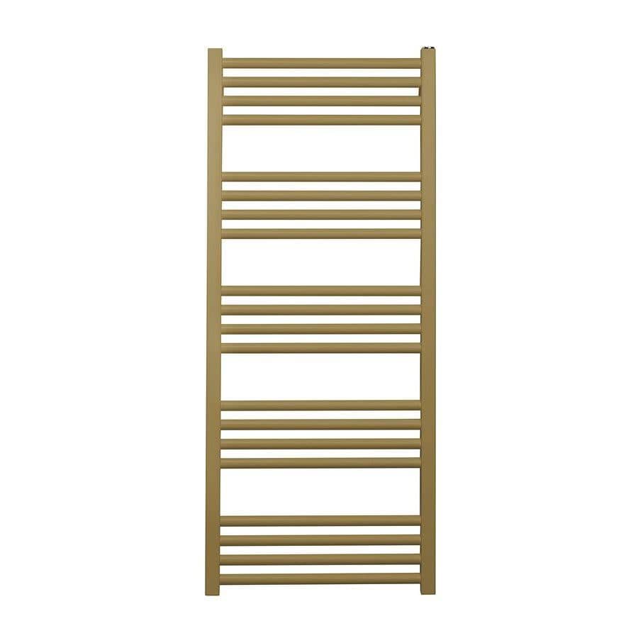 Crosswater Ladder Rail Crosswater MPRO Designer Vertical Towel Radiator in Brushed Brass 1140 x 480mm / Central Heating