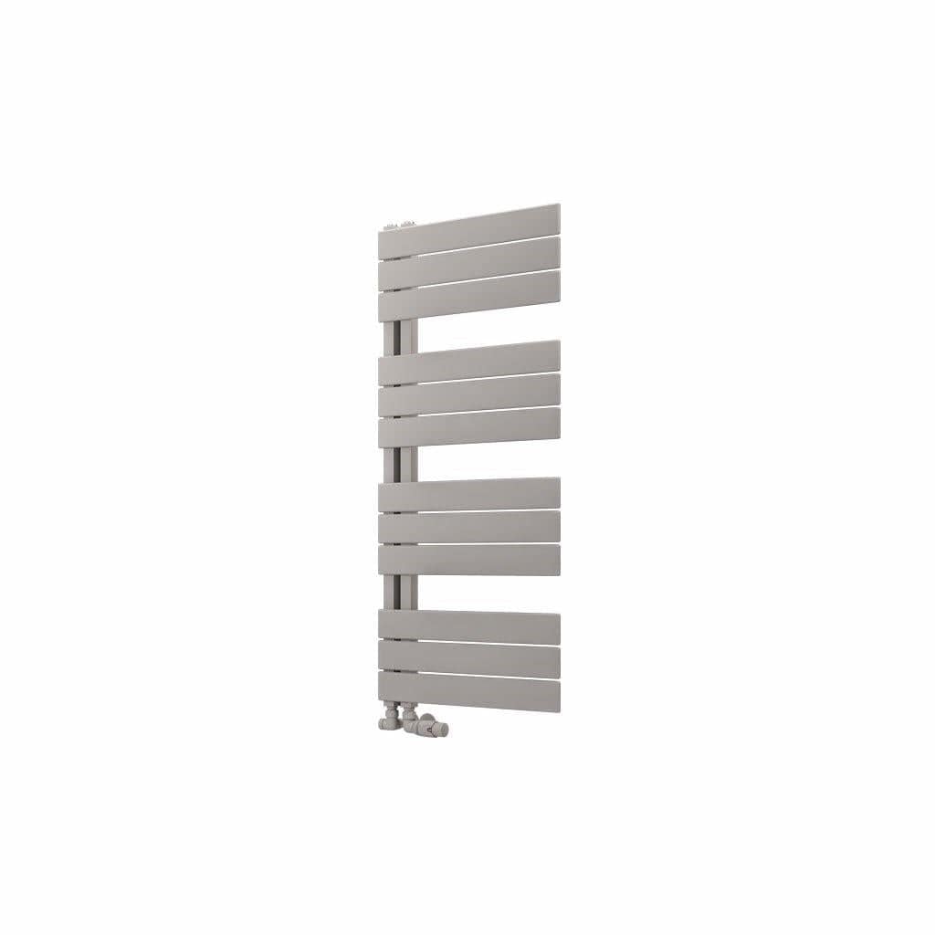 Eastbrook Designer Towel Radiator Eastbrook Helmsley Straight Vertical Designer Towel Rail in Matt Grey 1150 x 500 / Electric Only
