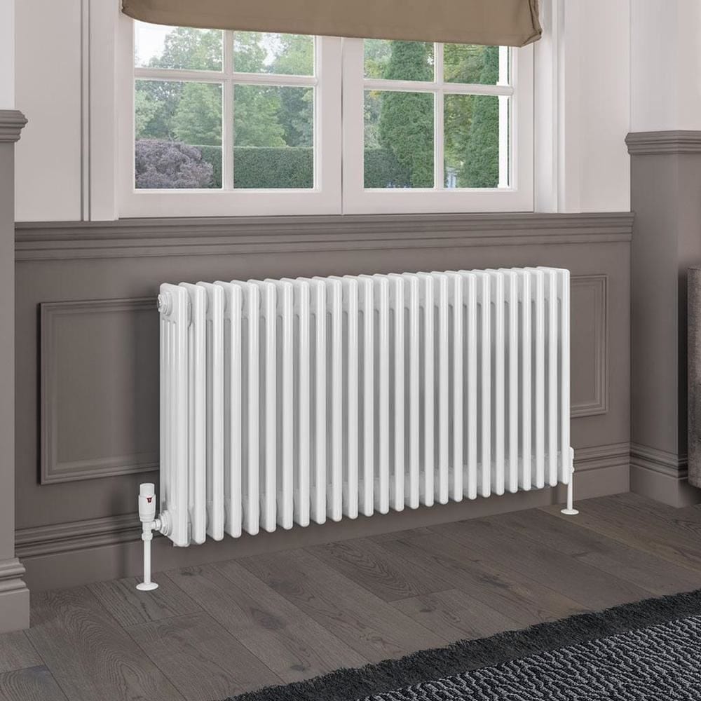 Eastbrook Rivassa Traditional 4 Column Radiator in Gloss White