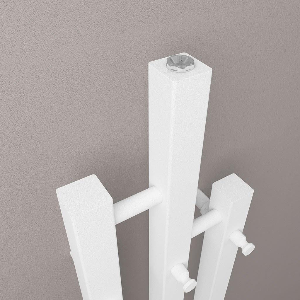 Eastbrook Designer Towel Radiators Eastbrook Conwy Vertical Designer Radiator - 1200 x 220mm - Matt White