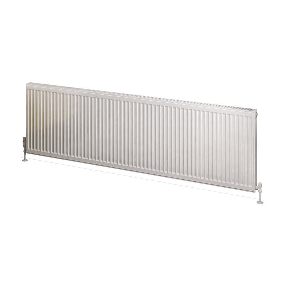 Aquarius Bathrooms Type 21 Aquarius Type 21 Compact Panel Radiator In Gloss White