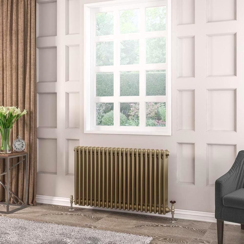 Eastbrook Column Radiator Eastbrook Rivassa Traditional 3 Column Radiator in Bronze Effect 600 x 1010 / Electric Only
