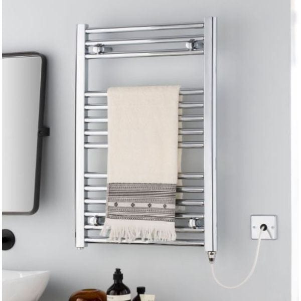 Vogue Ladder Rail Vogue Focus Straight Towel Rail in Chrome 800 x 300 / Electric Only