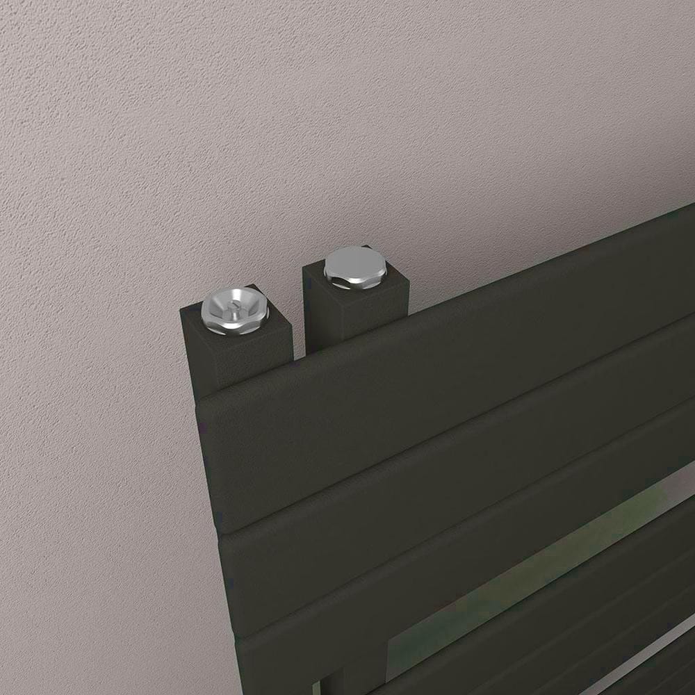 Eastbrook Designer Towel Radiator Eastbrook Helmsley Straight Vertical Designer Towel Rail in Matt Black