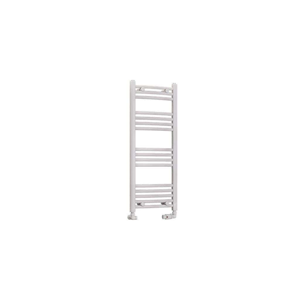 Eastbrook Wendover Curved Vertical Heated Towel Rail in White