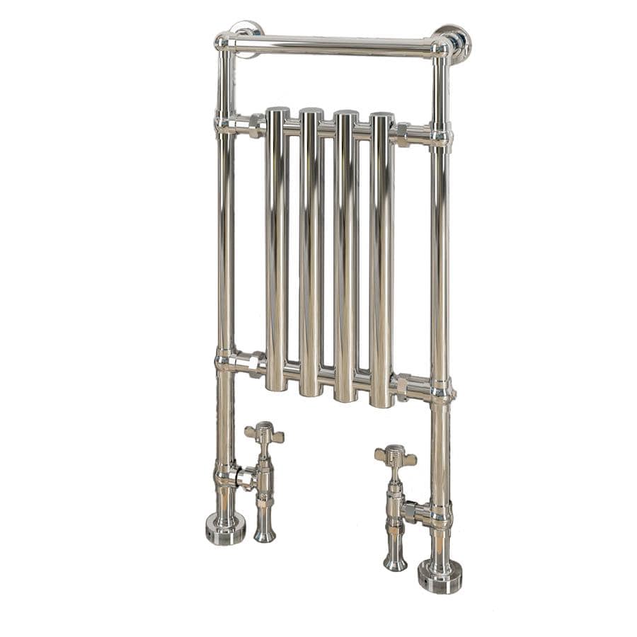 Eastbrook Insert Radiators Eastbrook Frome Straight Vertical Traditional Radiator in Chrome