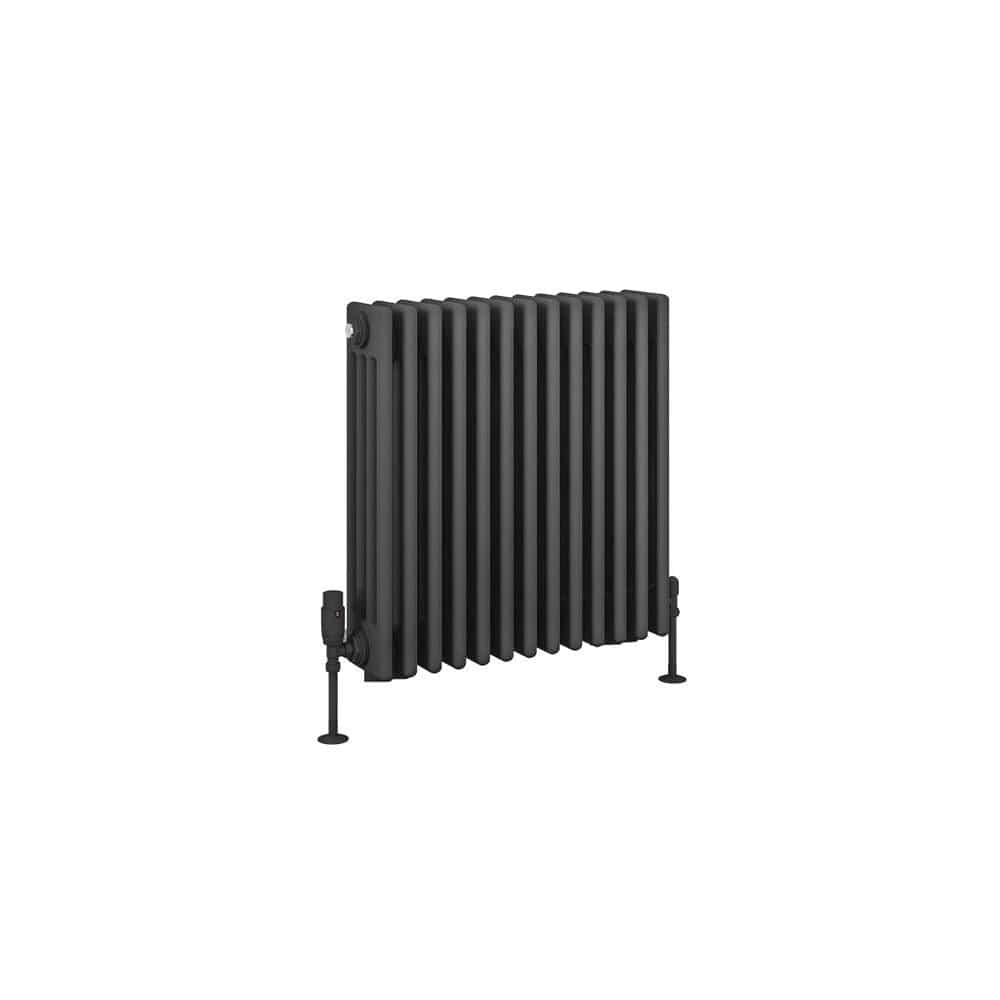 Eastbrook Column Radiator Eastbrook Rivassa Traditional 4 Column Radiator in Matt Anthracite