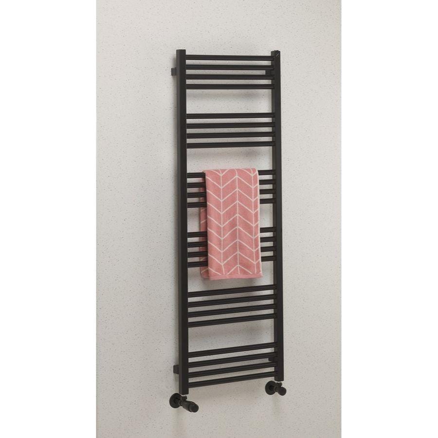 Crosswater Ladder Rails Crosswater MPRO Designer Vertical Towel Radiator in Matt Black