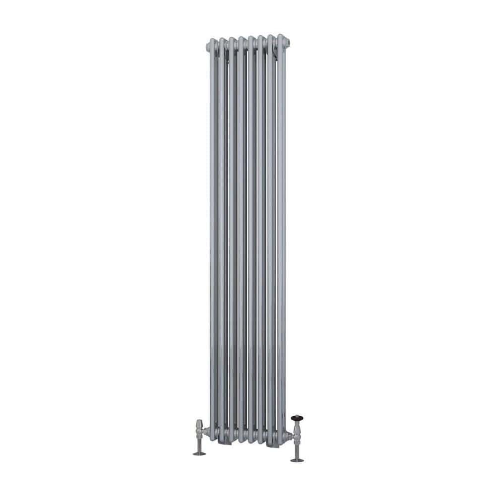 Eastbrook Column Radiator Eastbrook Rivassa Traditional 2 Column Radiator in Chrome Effect