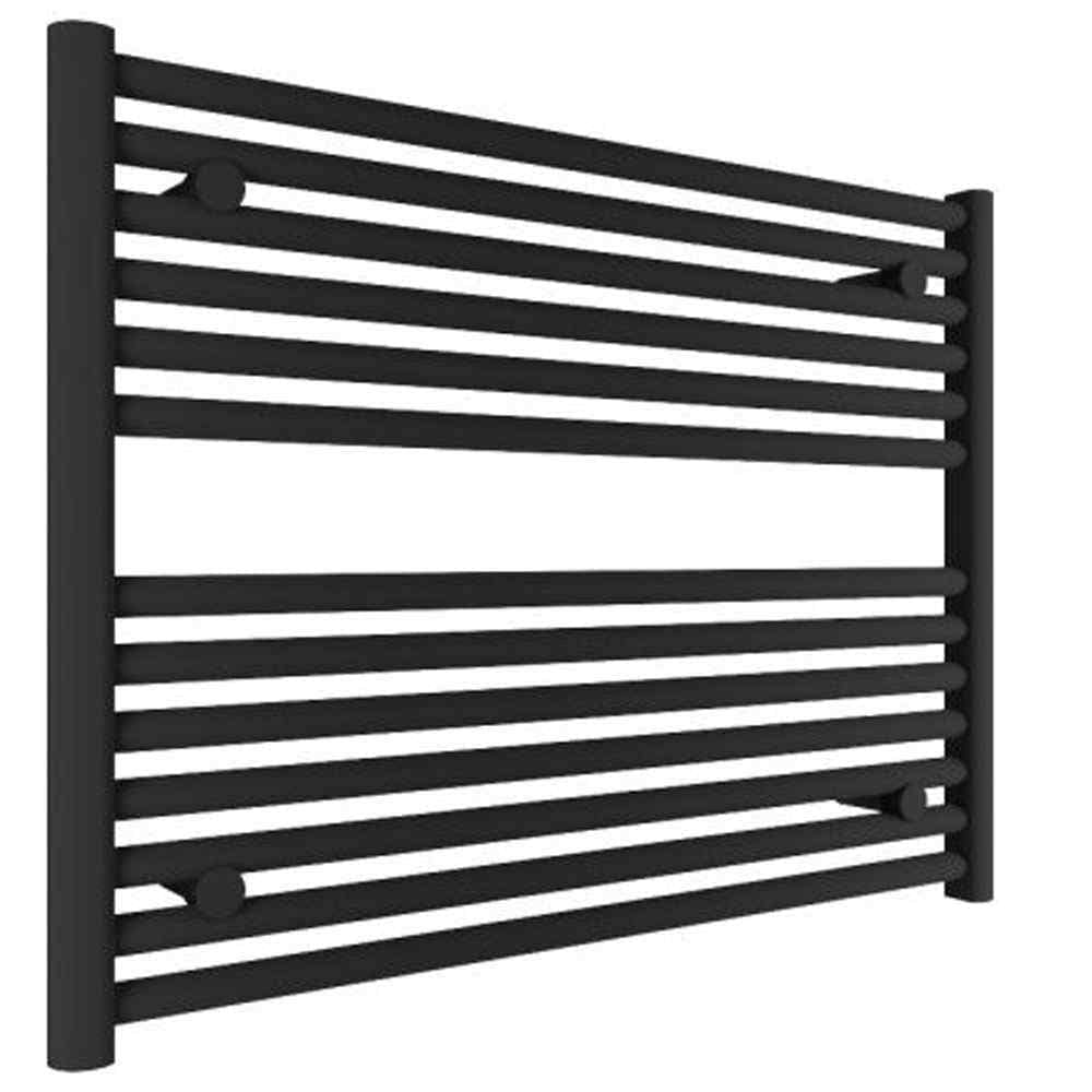 Tissino Ladder Rails Tissino Hugo2 Designer Towel Radiator in Matt Black 600 x 800 / Electric Only