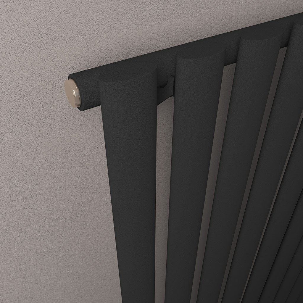 Eastbrook Designer Towel Radiator Eastbrook Tunstall Straight Vertical Designer Radiator in Matt Black
