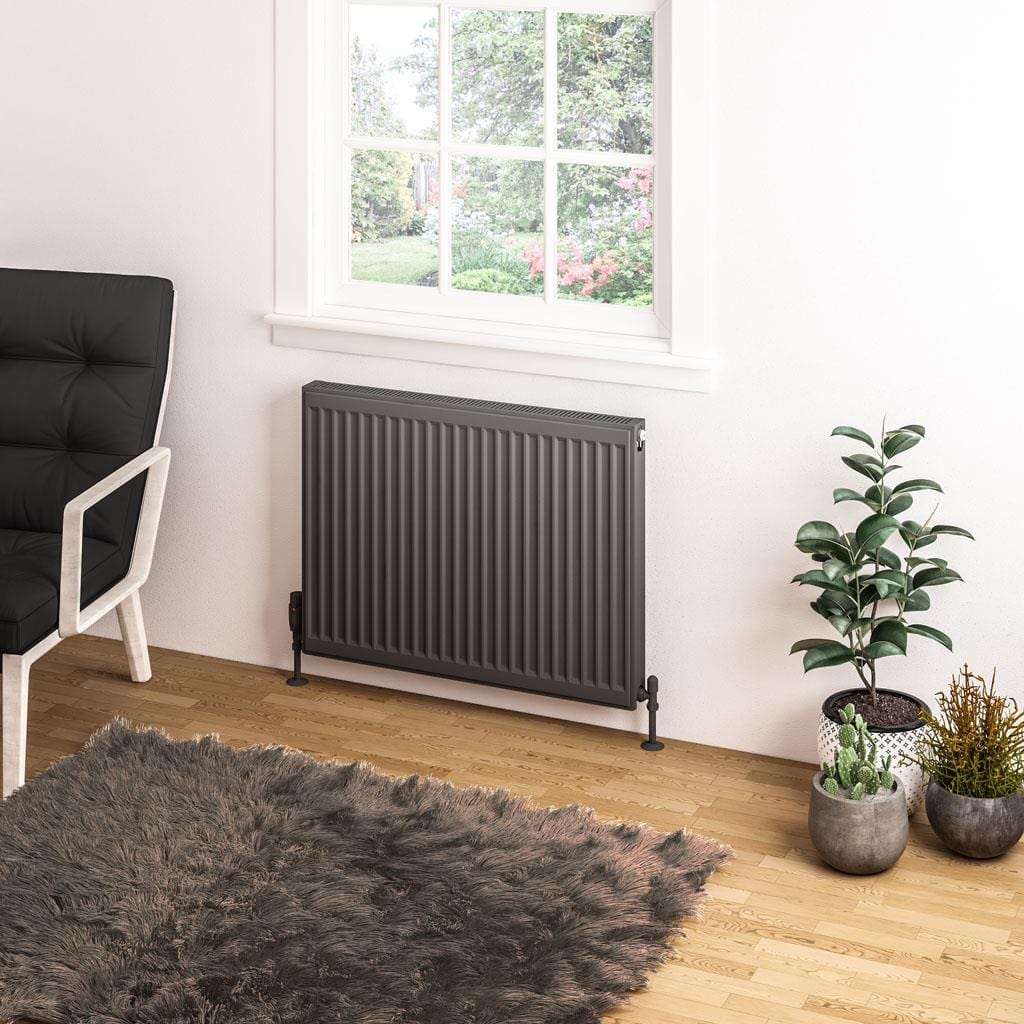 Aquarius Type 11 Aquarius Type 11 Compact Panel Radiator In Matt Anthracite 600 x 800mm