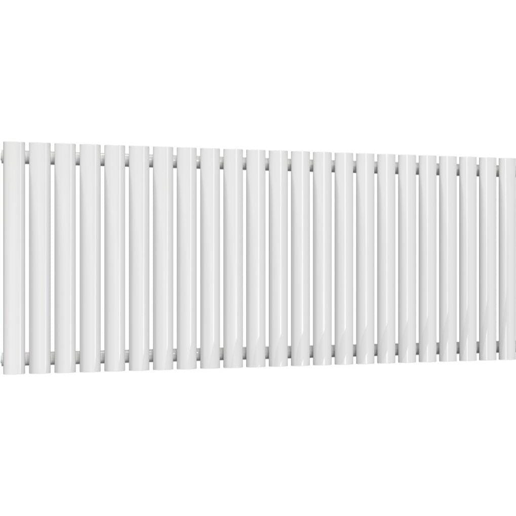 Aquarius Bathrooms Column Radiator Aquarius Athens Single Horizontal Column Radiator in White 600 x1440mm