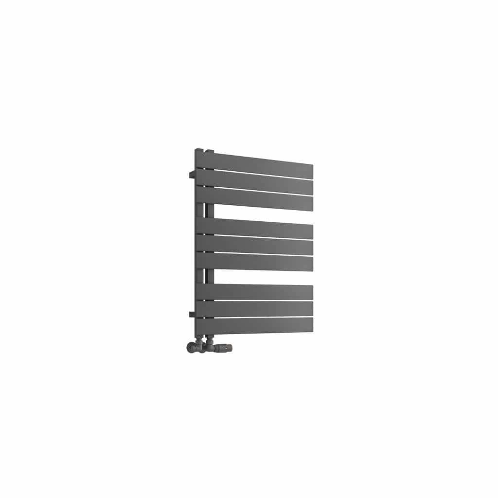 Eastbrook Designer Towel Radiator Eastbrook Helmsley Straight Vertical Designer Towel Rail in Matt Anthracite 800 x 600 / Dual Fuel