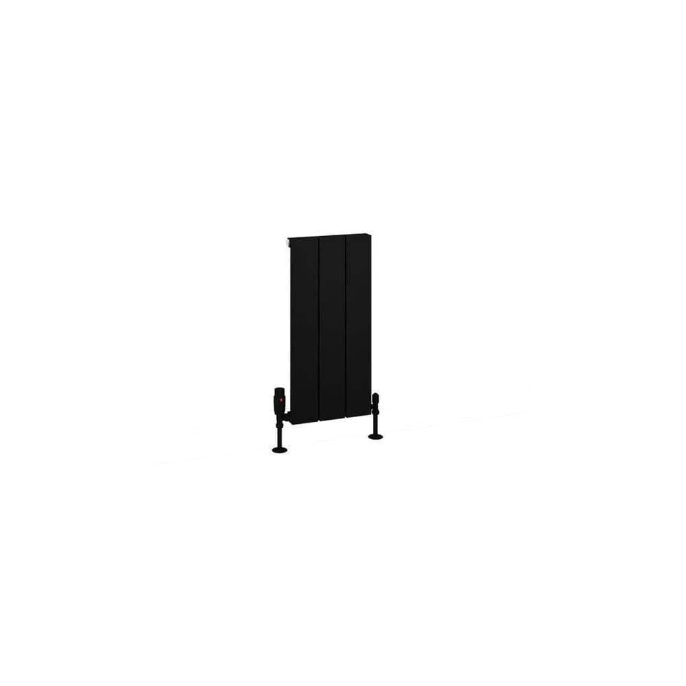 Eastbrook Charlton Vertical Designer Radiator in Matt Black