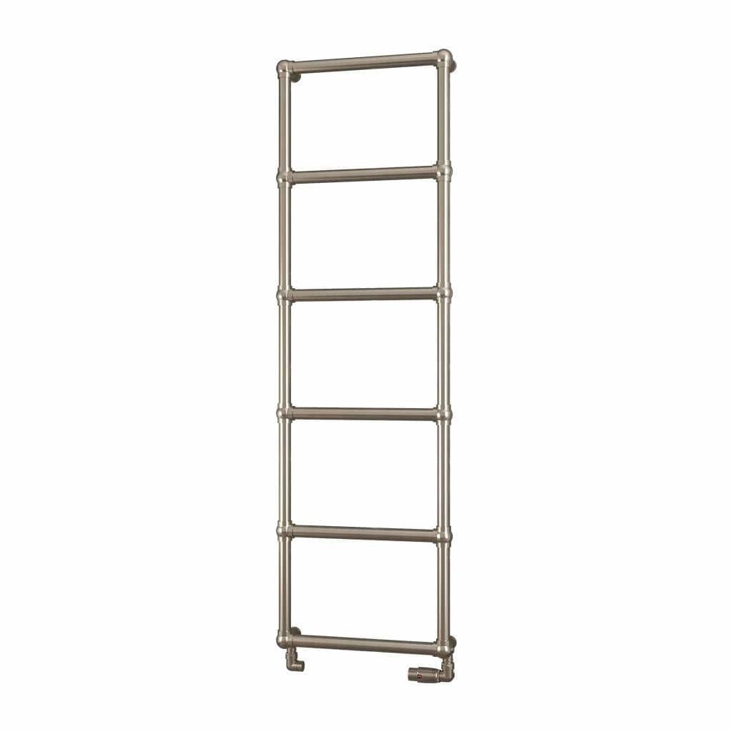 Eastbrook Traditional Towel Rail Eastbrook Stour Vertical Traditional Heated Towel Rail in Brushed Brass 1550 x 500 / Electric Only