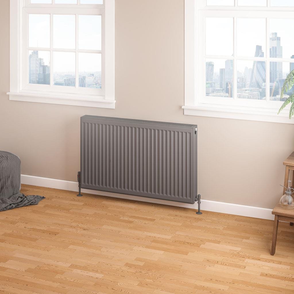 Aquarius Type 22 Aquarius Type 22 Compact Panel Radiator in Matt Anthracite 600 x 1000