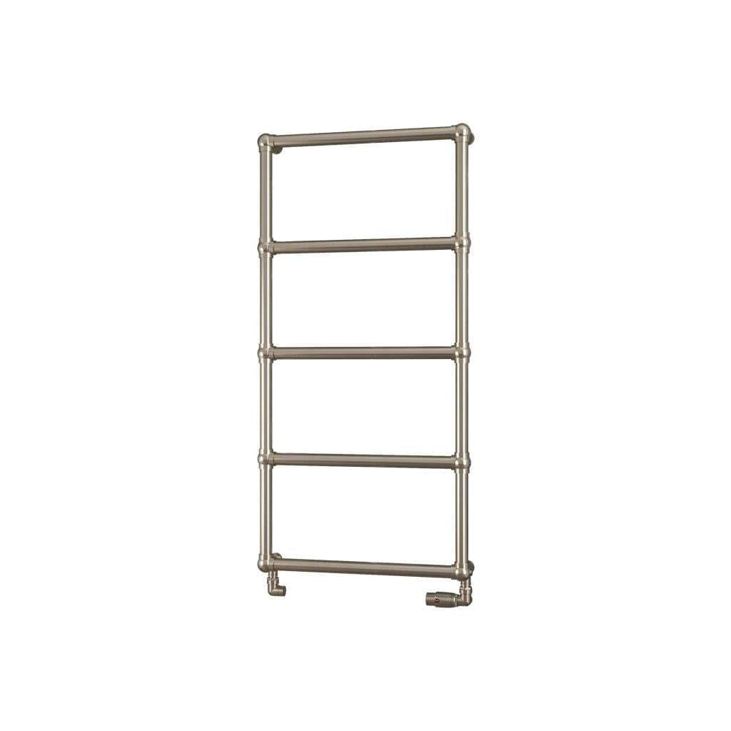 Eastbrook Traditional Towel Rail Eastbrook Stour Vertical Traditional Heated Towel Rail in Brushed Brass 1195 x 600 / Central Heating