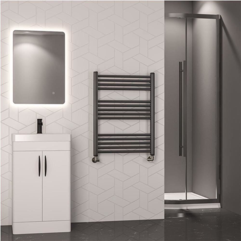 Eastbrook Wendover Straight Heated Towel Rail in Brushed Gunmetal