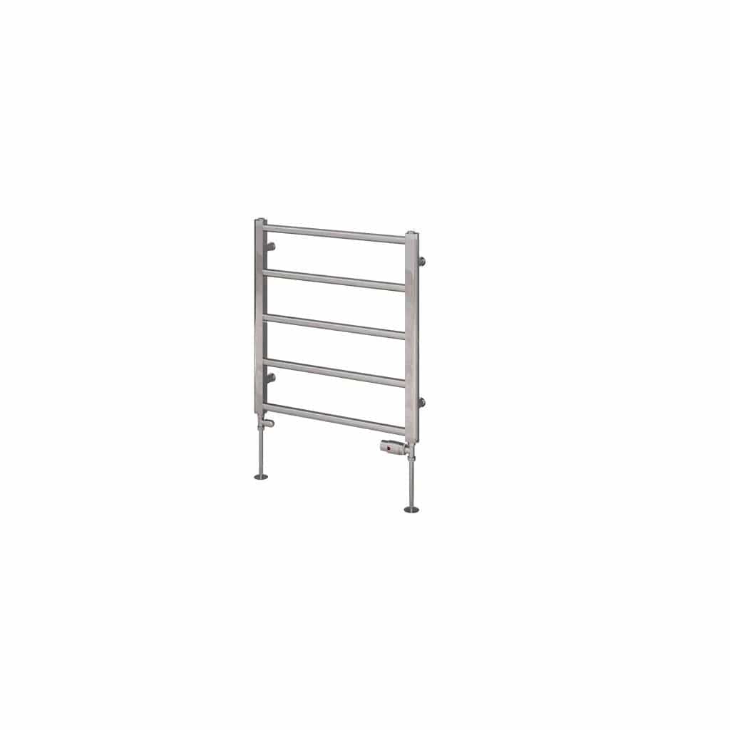 Eastbrook Ladder Rail Eastbrook Tuscan Round Heated Towel Rail in Chrome 650 x 600 / Dual Fuel
