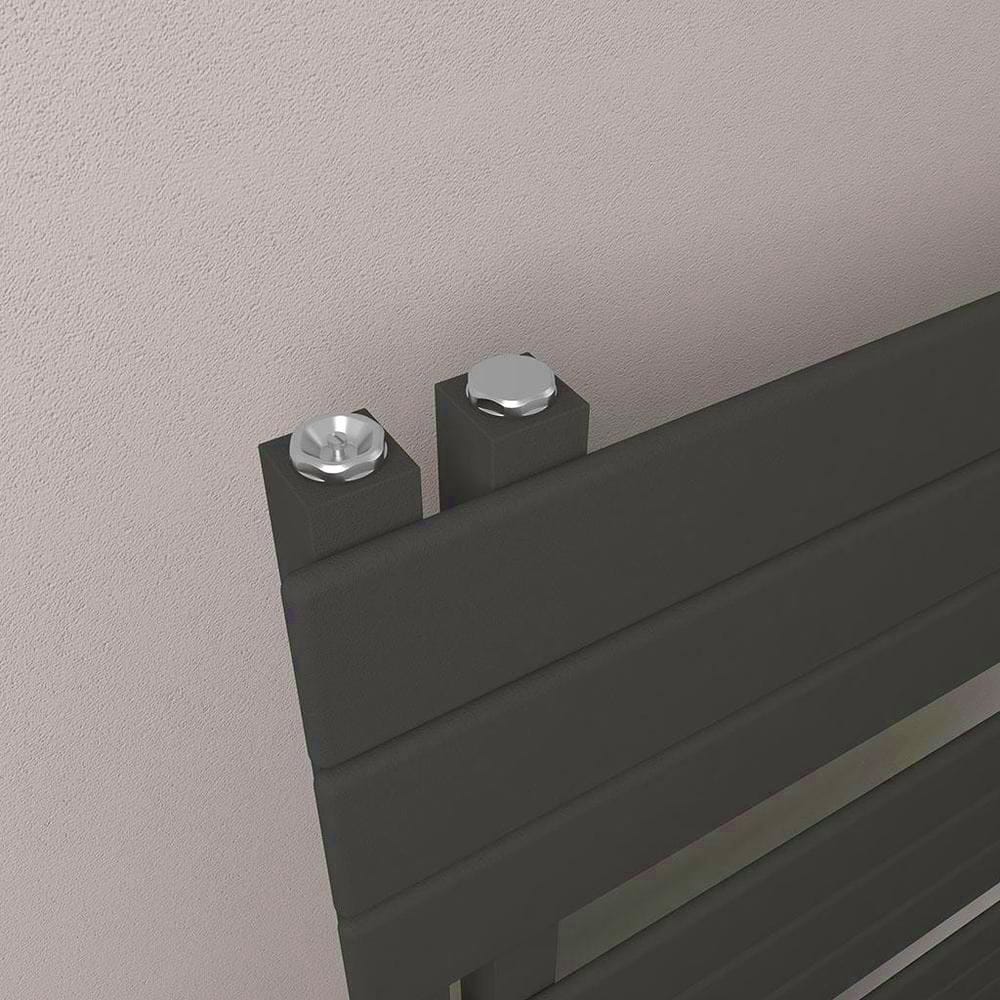 Eastbrook Designer Towel Radiator Eastbrook Helmsley Straight Vertical Designer Towel Rail in Matt Black