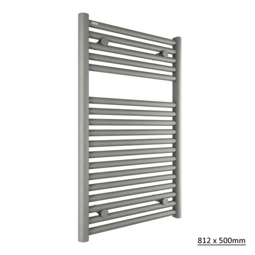 Tissino Ladder Rails Tissino Hugo2 Designer Towel Radiator in Lusso Grey 812 x 500 / Central Heating