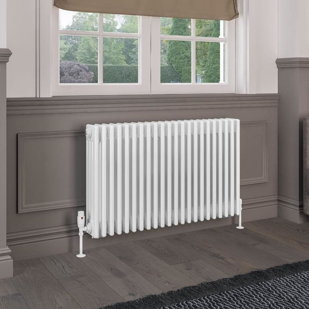 Eastbrook Rivassa Traditional 4 Column Radiator in Gloss White