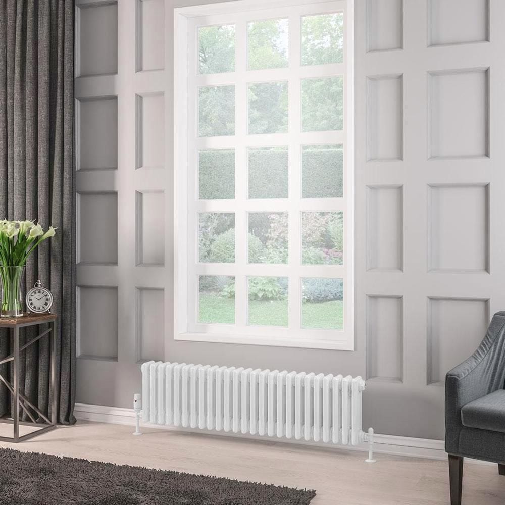 Eastbrook Rivassa Traditional 3 Column Radiator in White