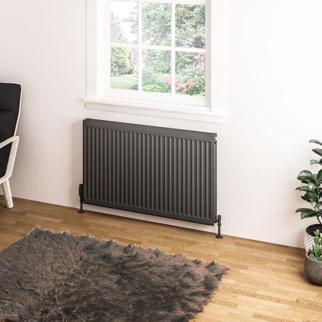 Aquarius Type 11 Aquarius Type 11 Compact Panel Radiator In Matt Anthracite 600 x 1000mm