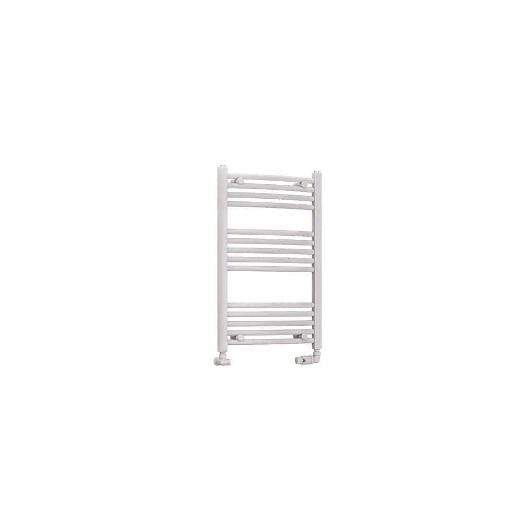 Eastbrook Wendover Curved Vertical Heated Towel Rail in White