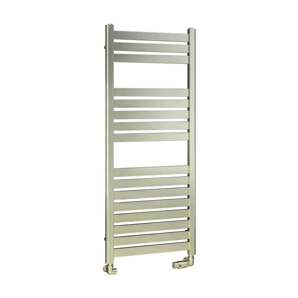 Eastbrook Designer Towel Radiator Eastbrook Staverton Designer Heated Towel Rail - 1200 x 500mm - Brushed Brass